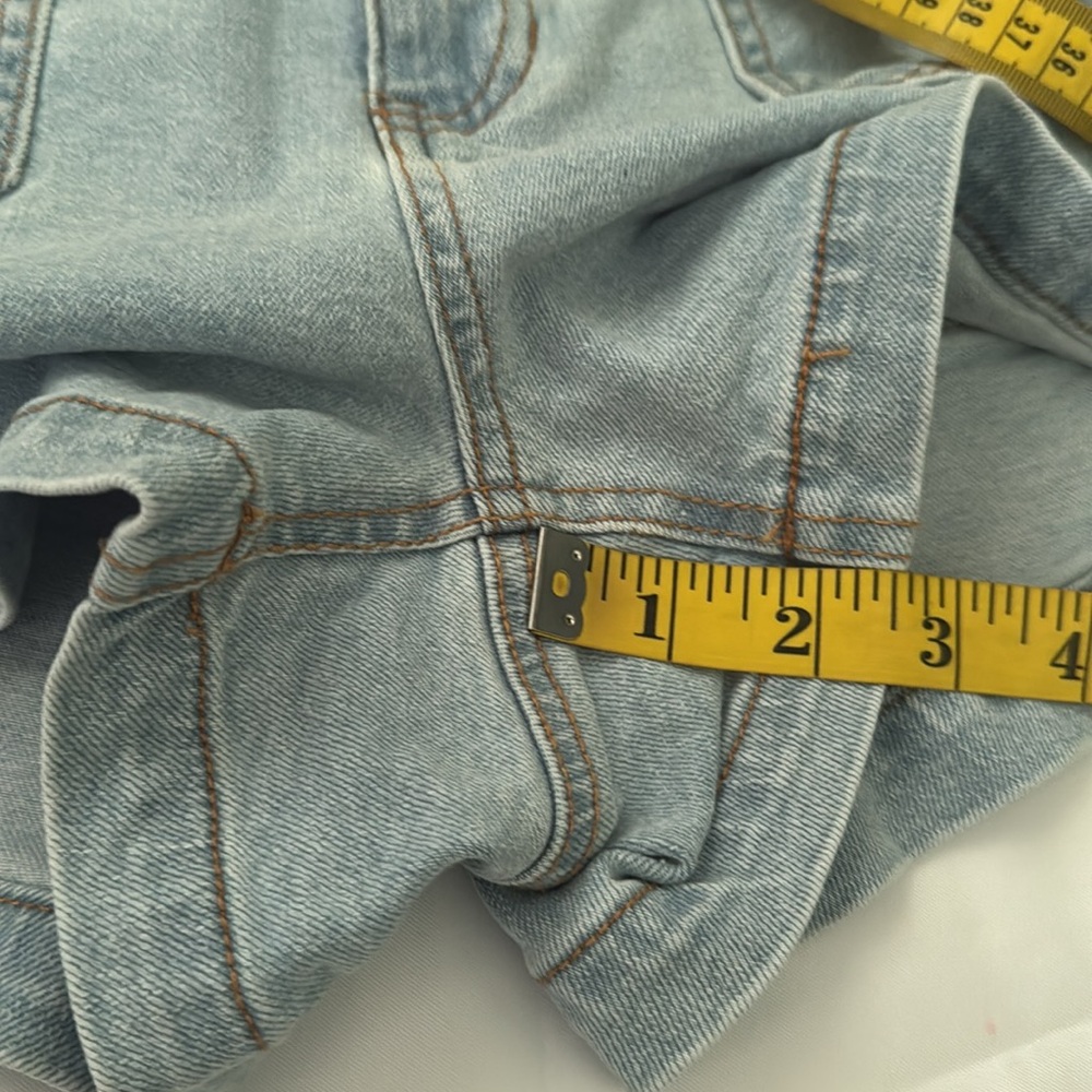 And Now This Hi-Rise Women's Light Blue Denim Shorts Size 27 Festival, Western - Picture 5 of 8